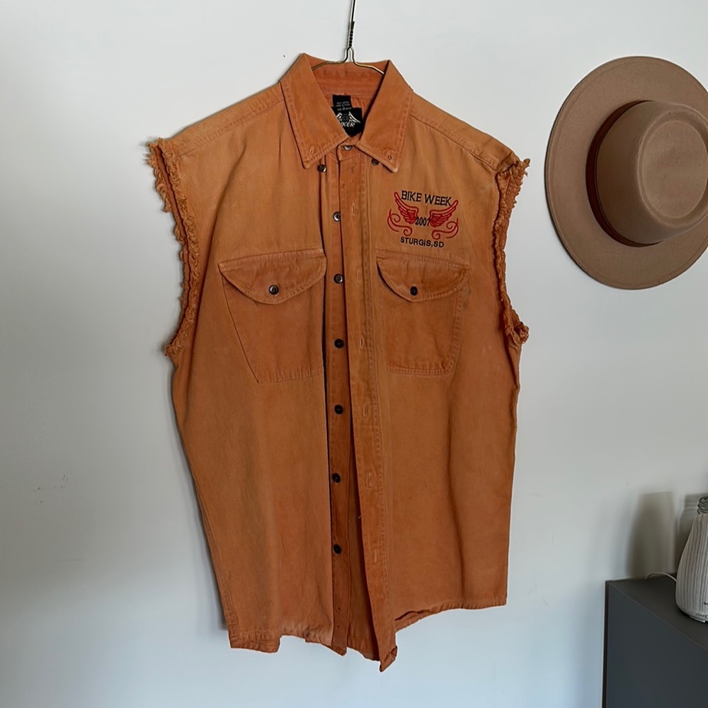 Bike Week Cut Off Jean Vest